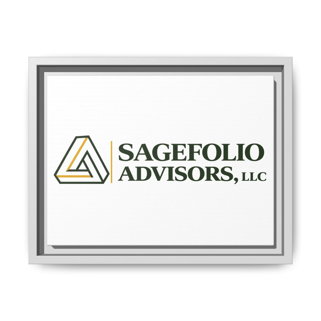 Framed Matte Canvas Wall Art — Sagefolio Advisors Logo