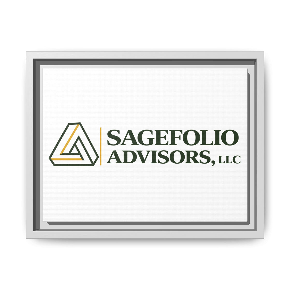 Framed Matte Canvas Wall Art — Sagefolio Advisors Logo