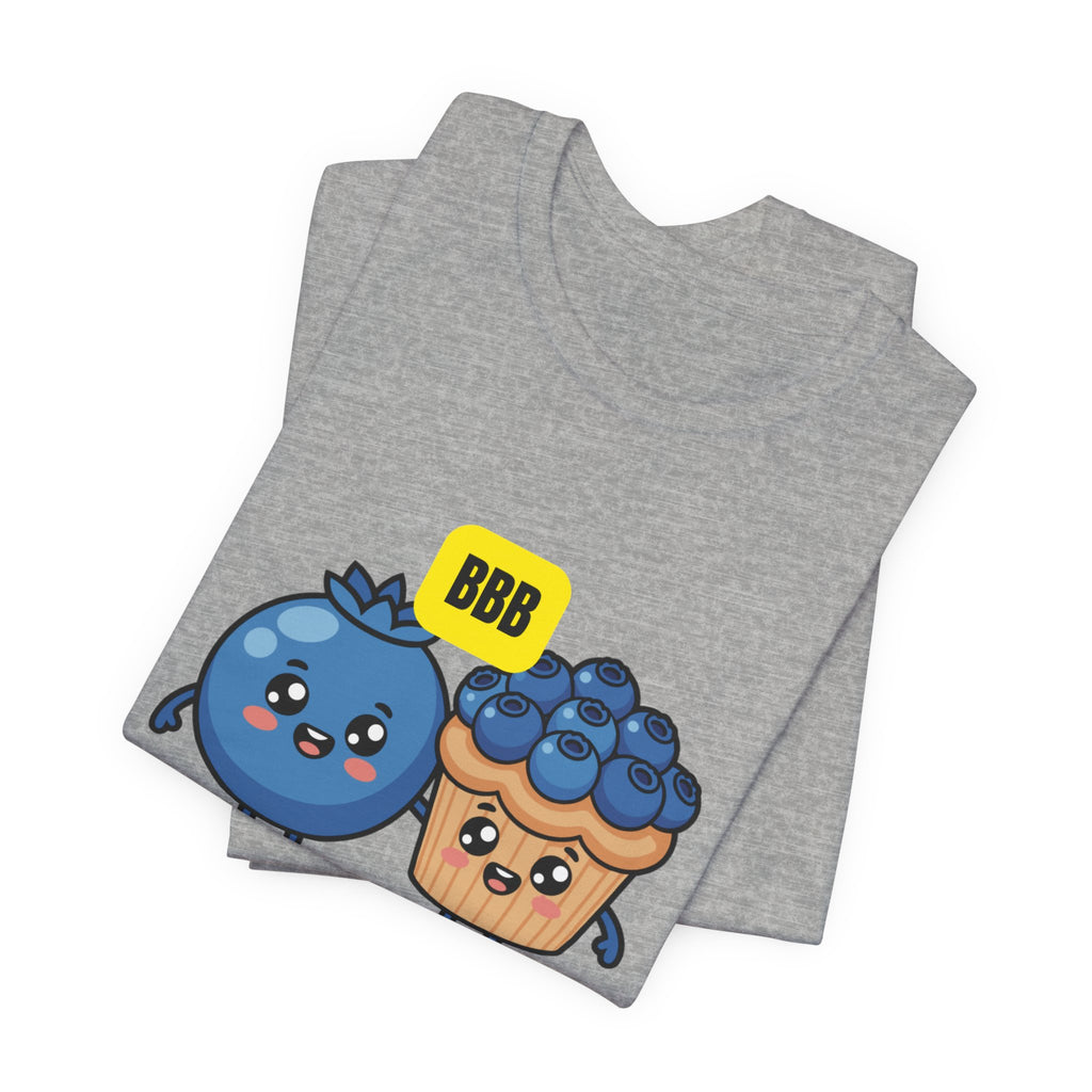 Blueberry Best Buddy Tee — Cute Blueberry & Muffin Graphic T‑Shirt