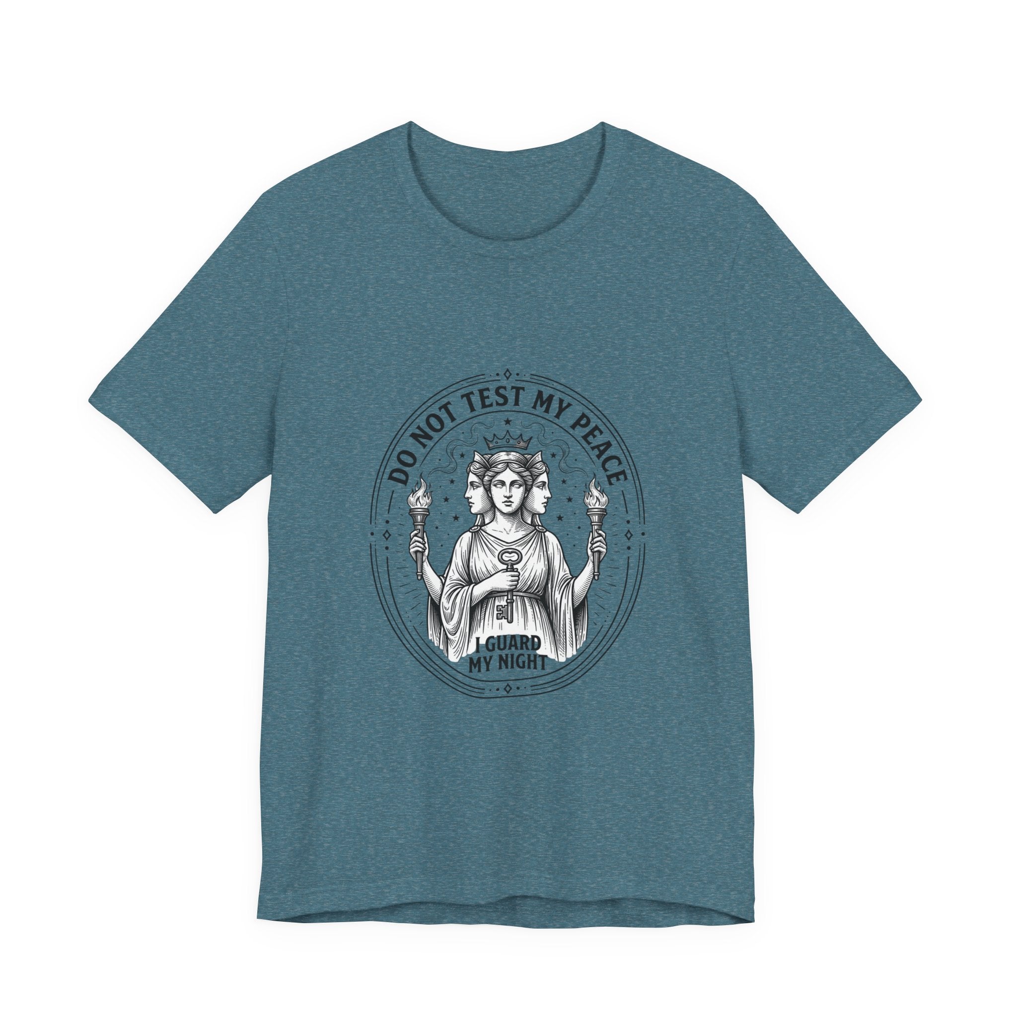 Do Not Test My Peace Guardian Illustration Tee | Greek Mythology, Mythcore