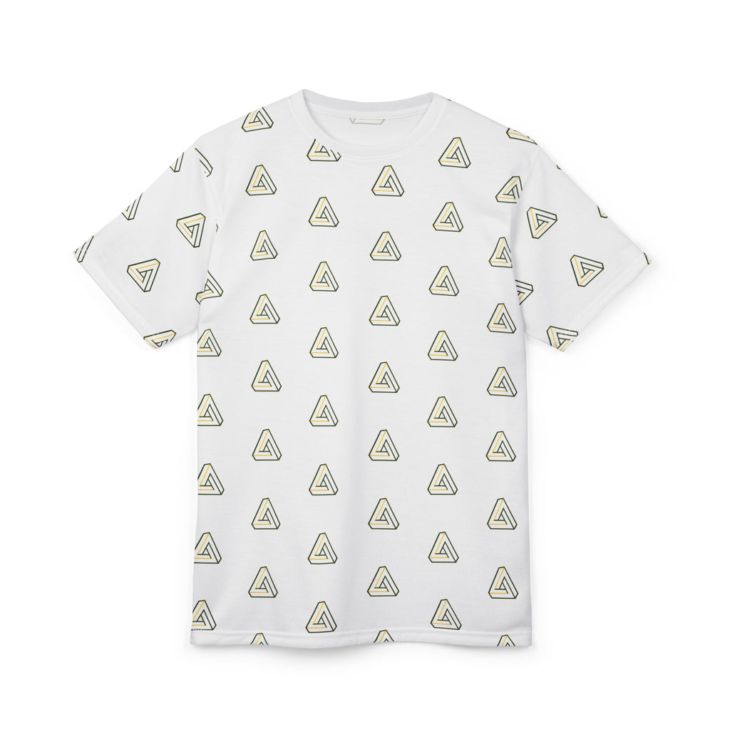 SageFolio Advisors Minimalist Triangle Pattern All-Over Print T-Shirt