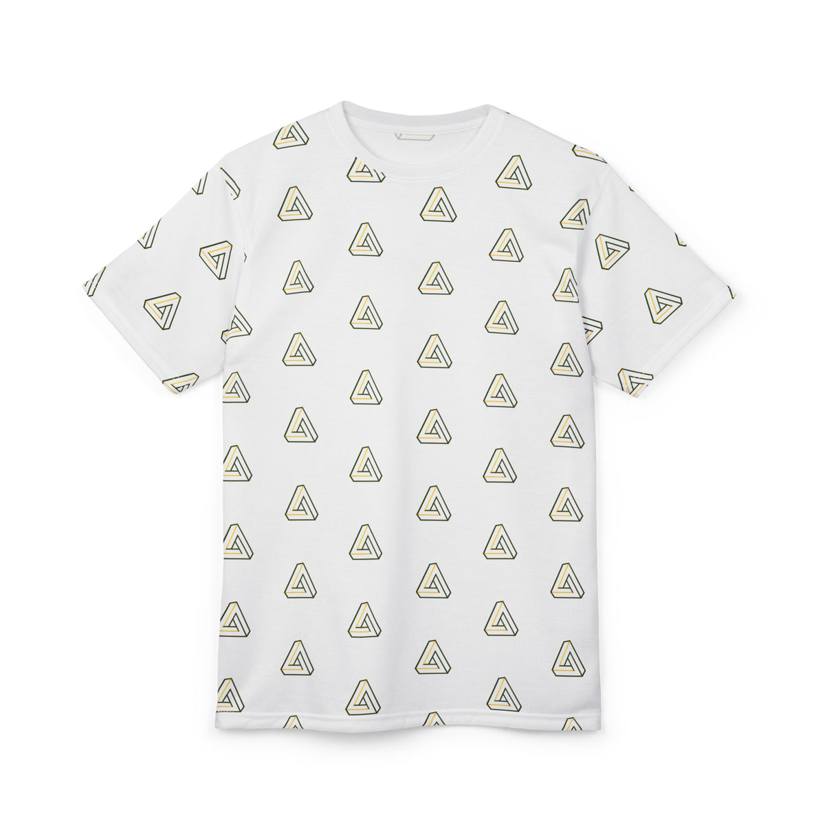 SageFolio Advisors Minimalist Triangle Pattern All-Over Print T-Shirt