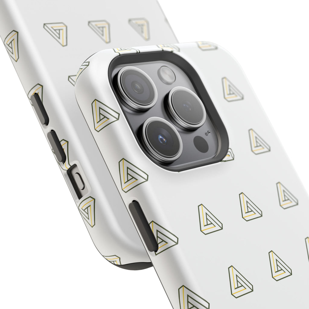 Magnetic Impact-Resistant Phone Case — Minimal Triangle Pattern