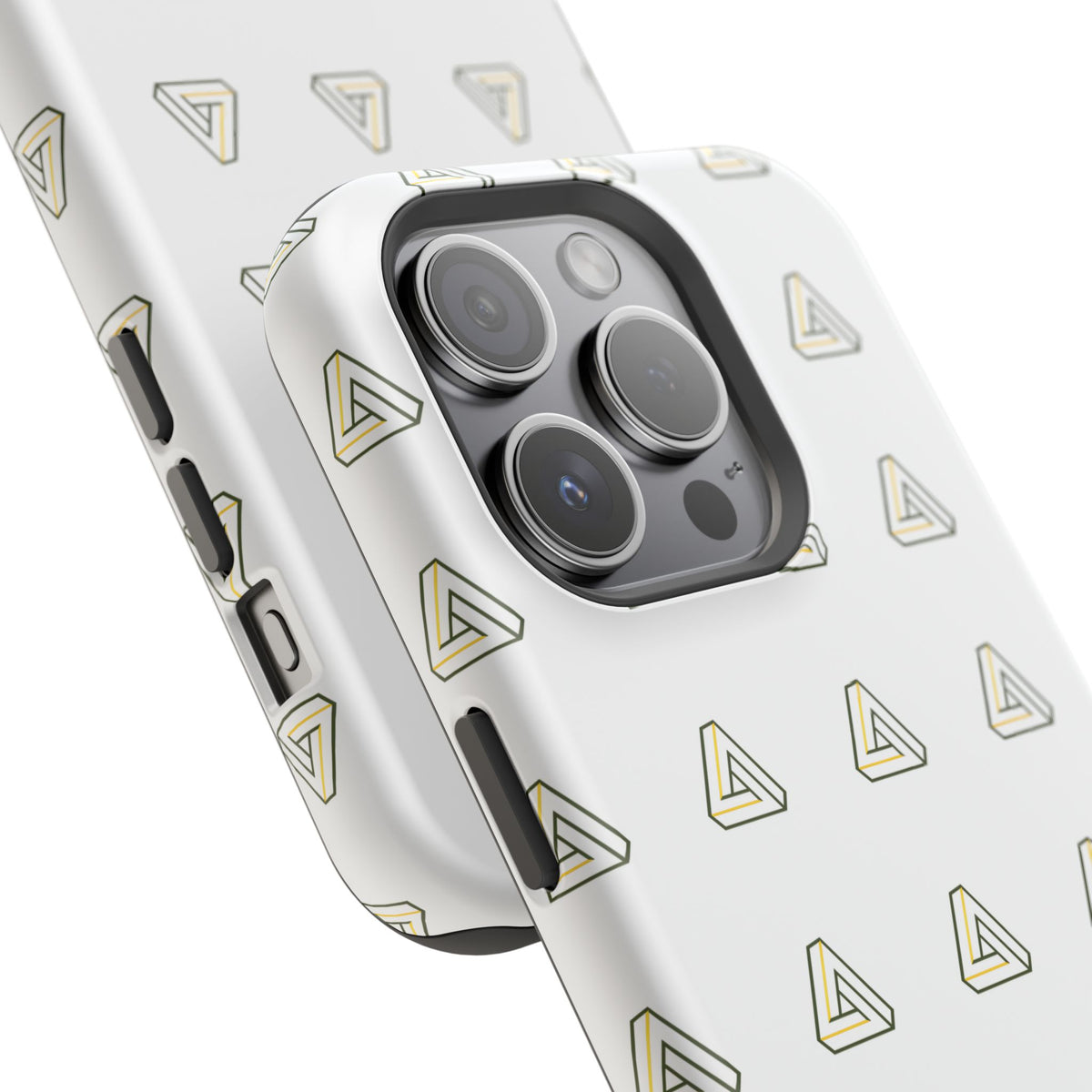 Magnetic Impact-Resistant Phone Case — Minimal Triangle Pattern