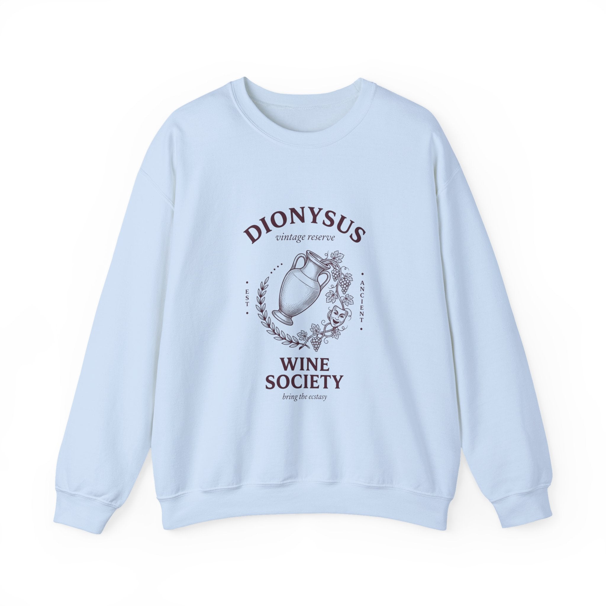 Dionysus Wine Society Crewneck Sweatshirt | Greek Mythology, Mythcore