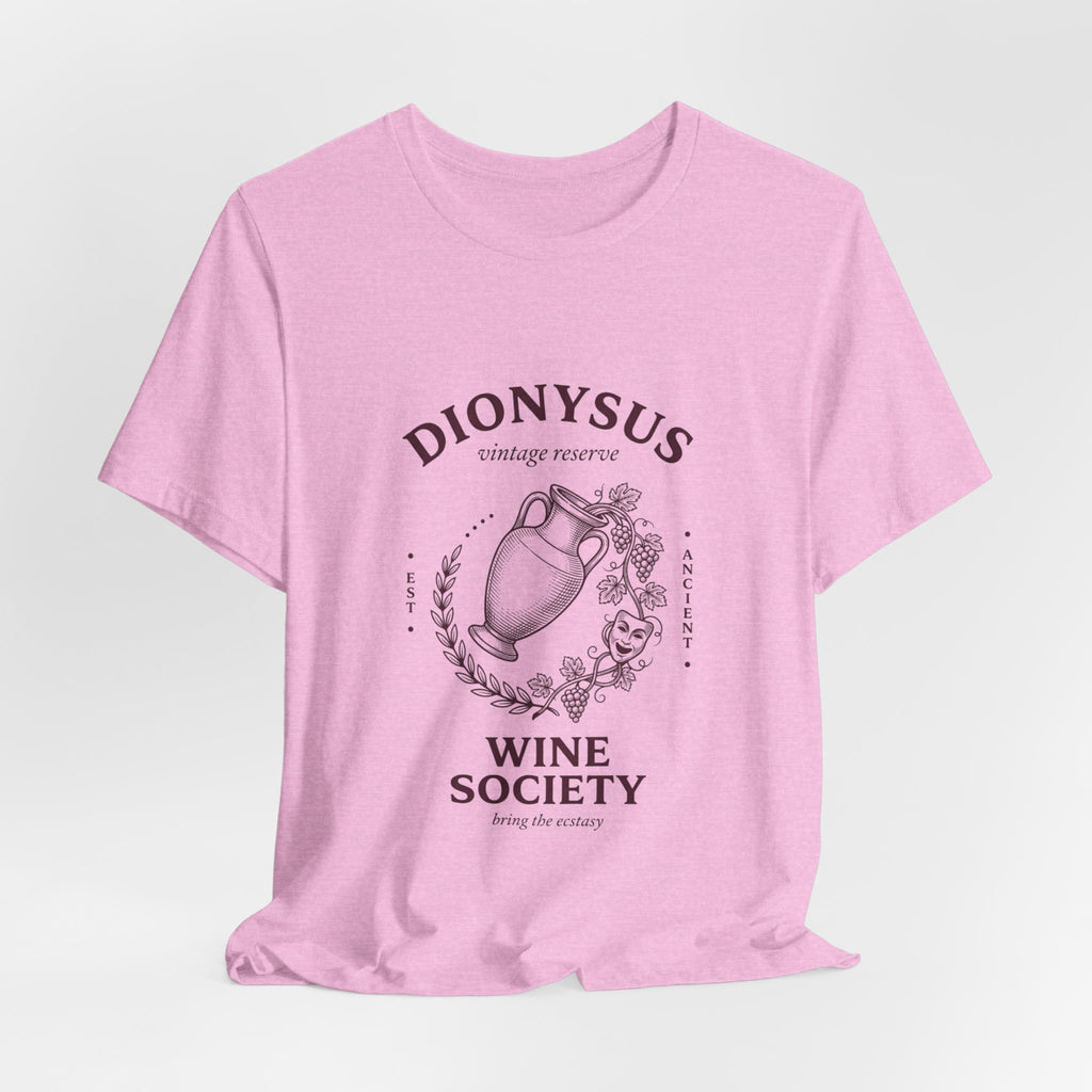 Dionysus Wine Society Tee | Greek Mythology, Mythcore Classic