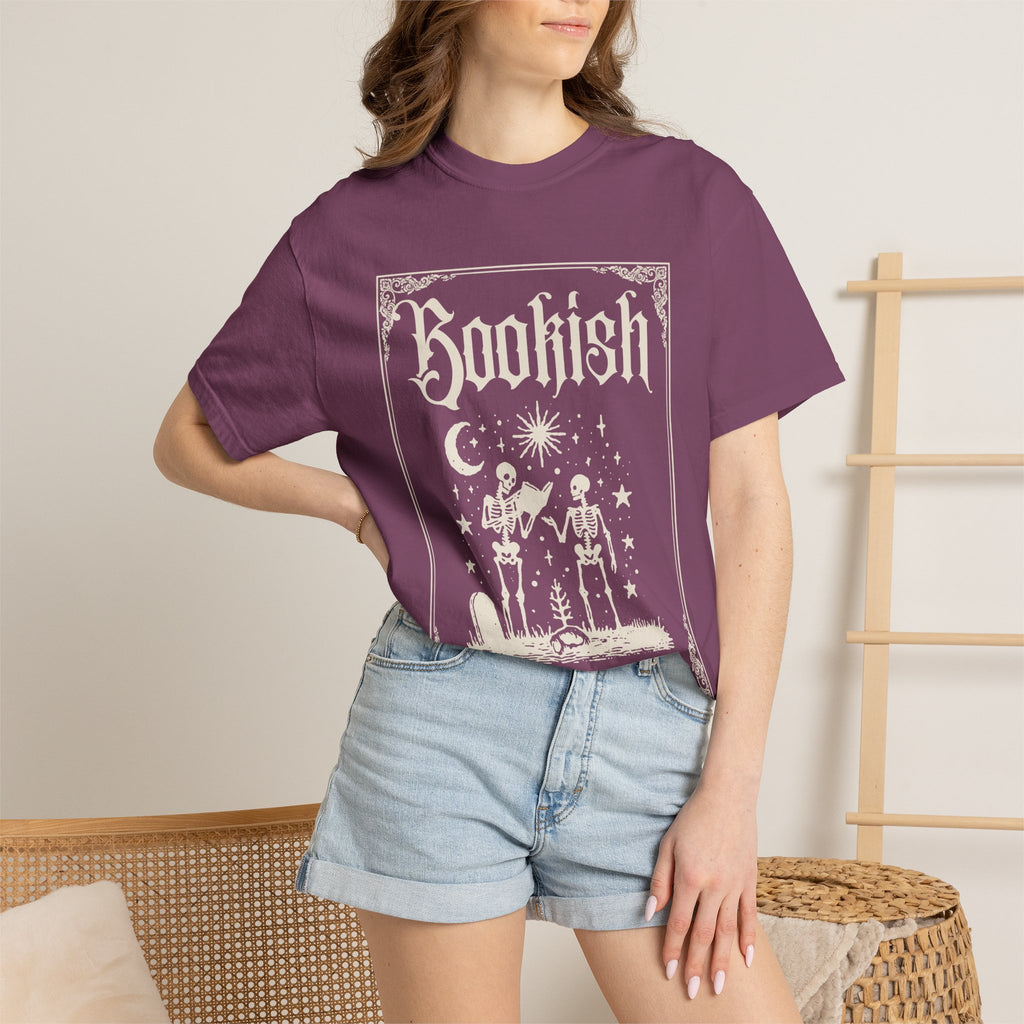 Bookish Skeletons T-Shirt — Vintage Gothic 'Bookish' Graphic Tee