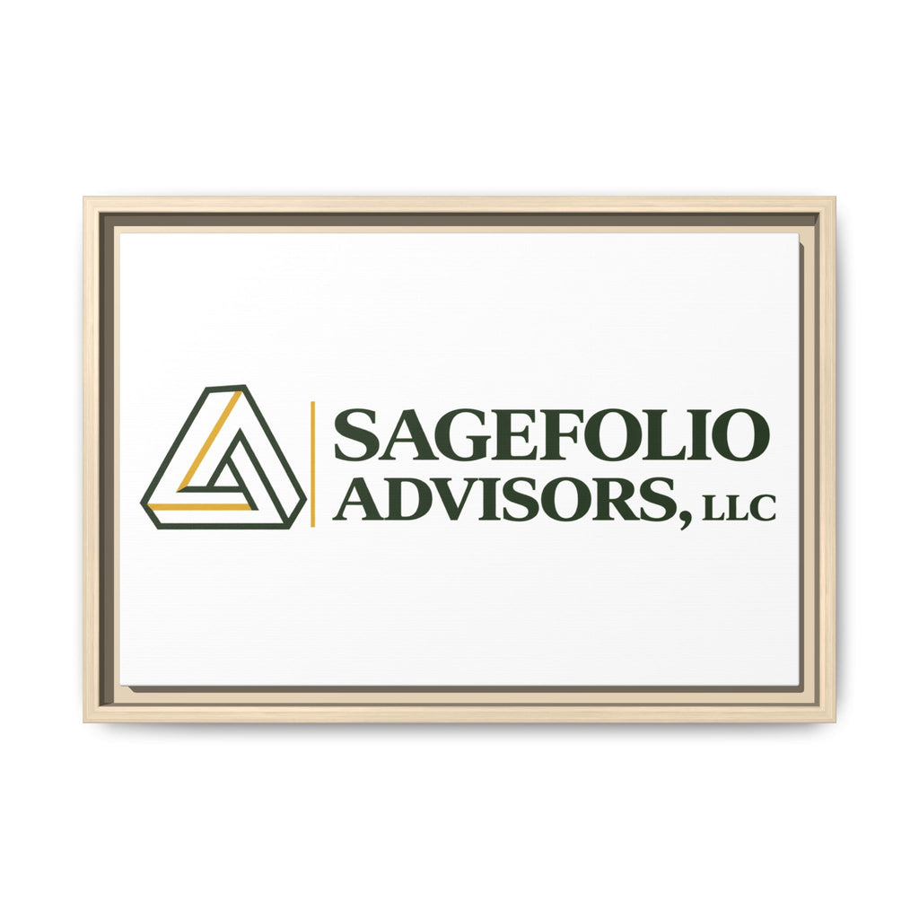 Framed Matte Canvas Wall Art — Sagefolio Advisors Logo