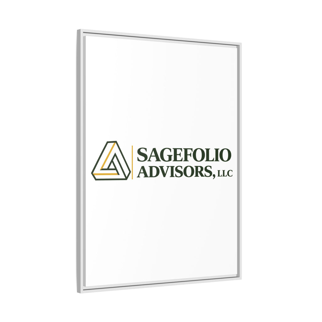 Framed Matte Canvas Wall Art — Sagefolio Advisors Logo