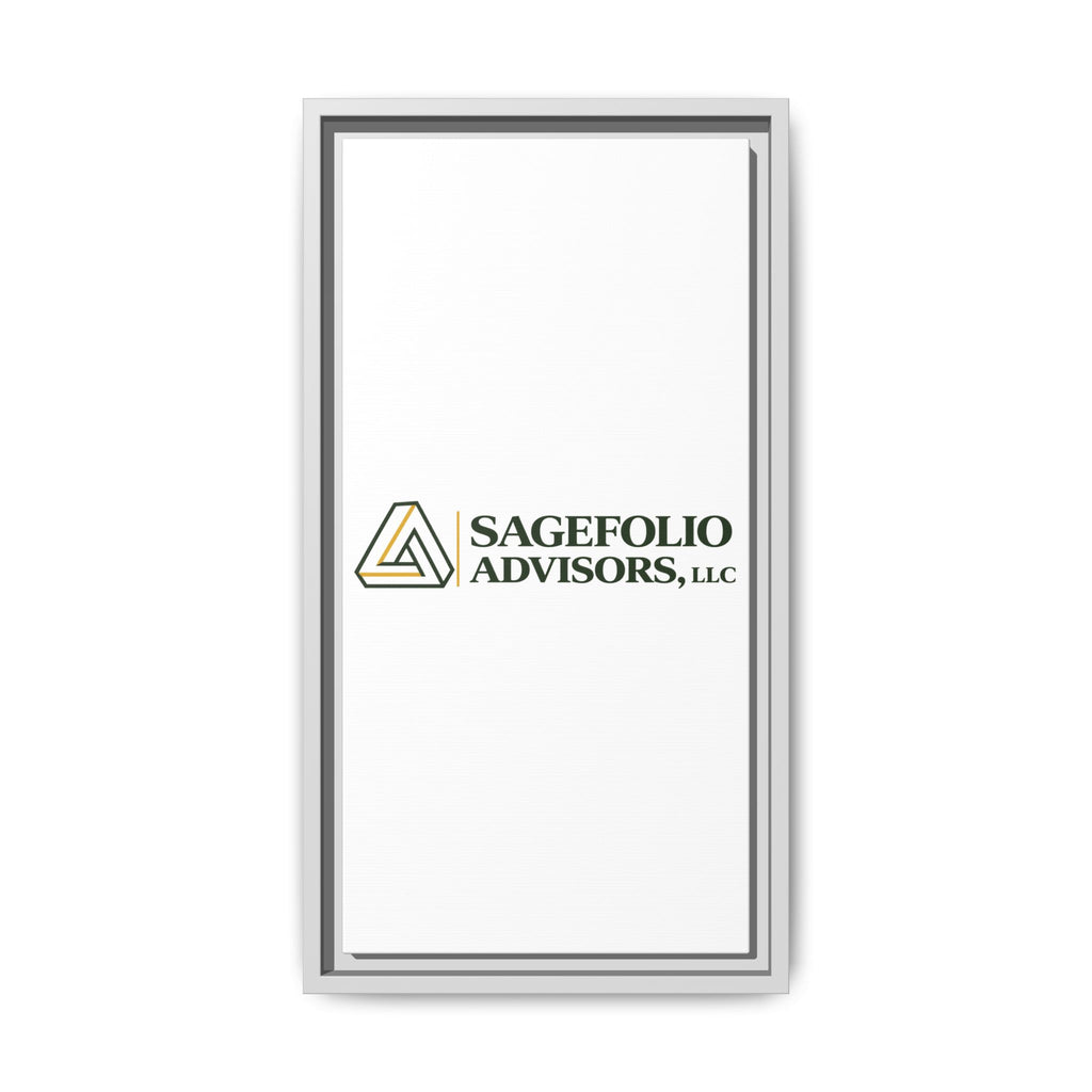 Framed Matte Canvas Wall Art — Sagefolio Advisors Logo