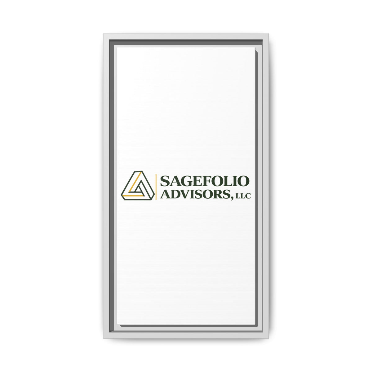Framed Matte Canvas Wall Art — Sagefolio Advisors Logo