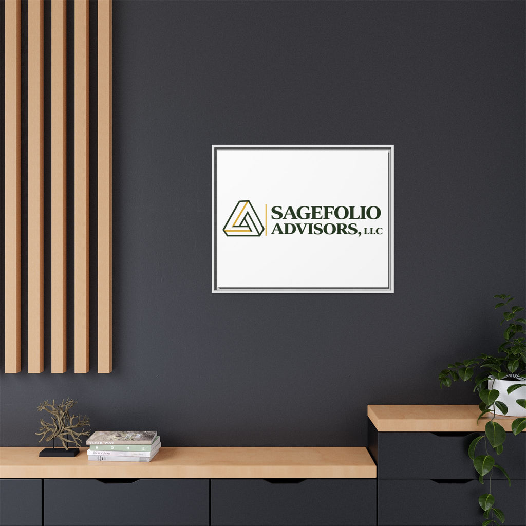 Framed Matte Canvas Wall Art — Sagefolio Advisors Logo