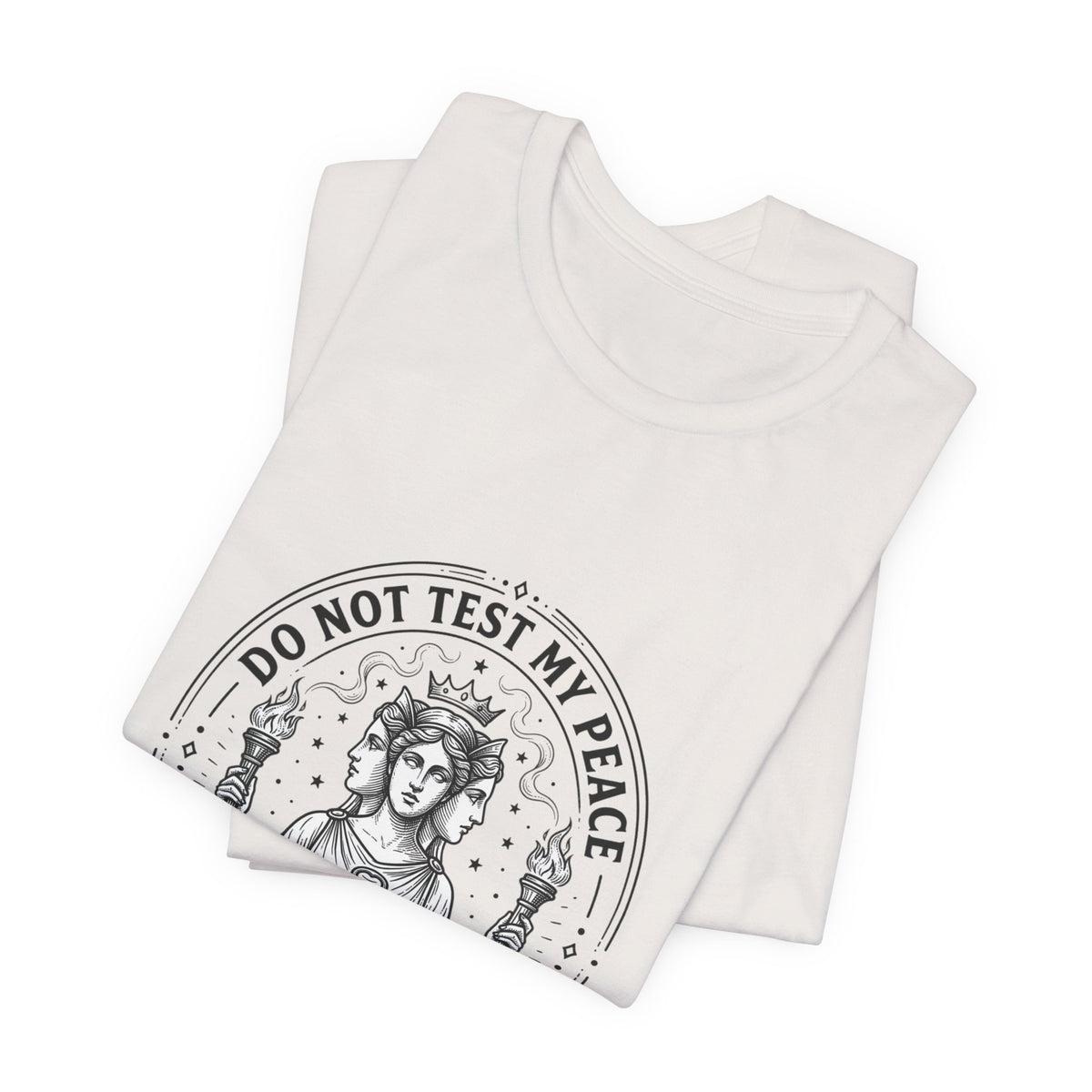 Do Not Test My Peace Guardian Illustration Tee | Greek Mythology, Mythcore