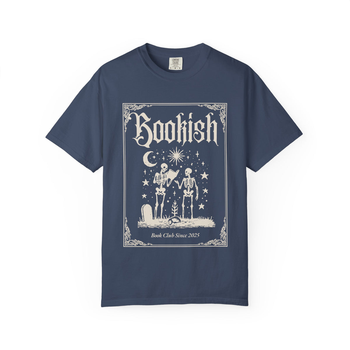 Bookish Skeletons T-Shirt — Vintage Gothic 'Bookish' Graphic Tee
