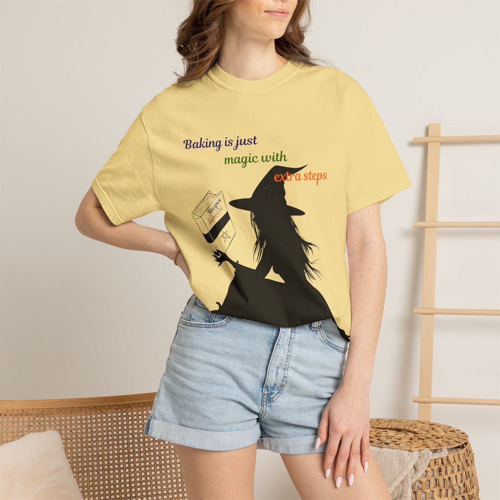 Witch Baker T-Shirt — "Baking is just magic with a step" Halloween Graphic Tee