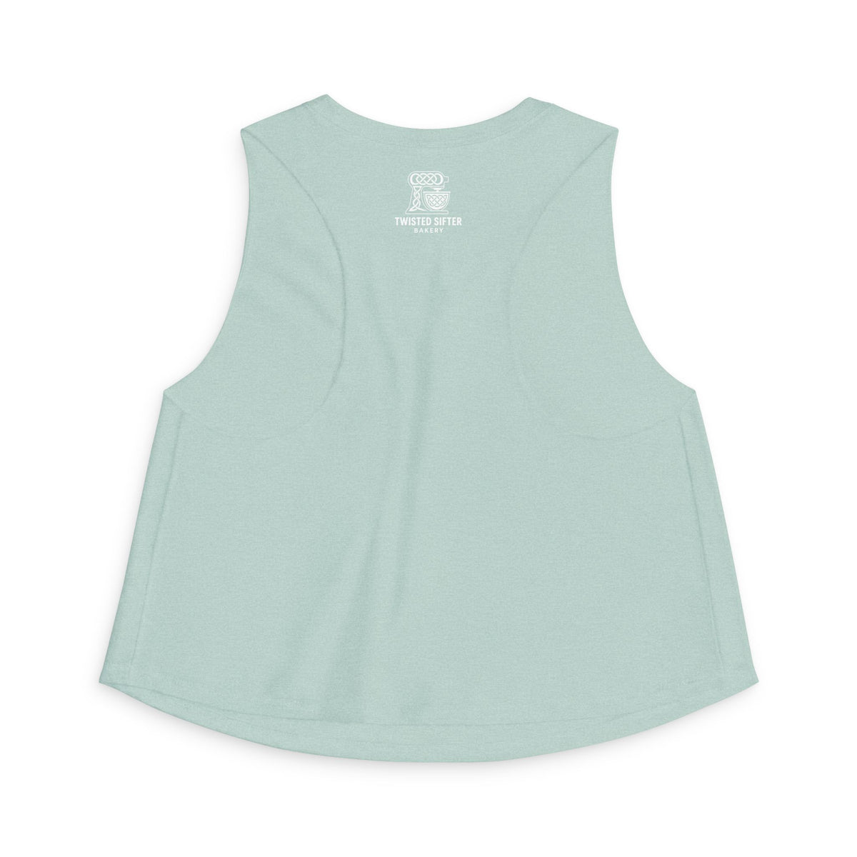 Women's Crop Top — Retro Roller Derby Graphic Tank ("Skater Dolls" Pink Moon)