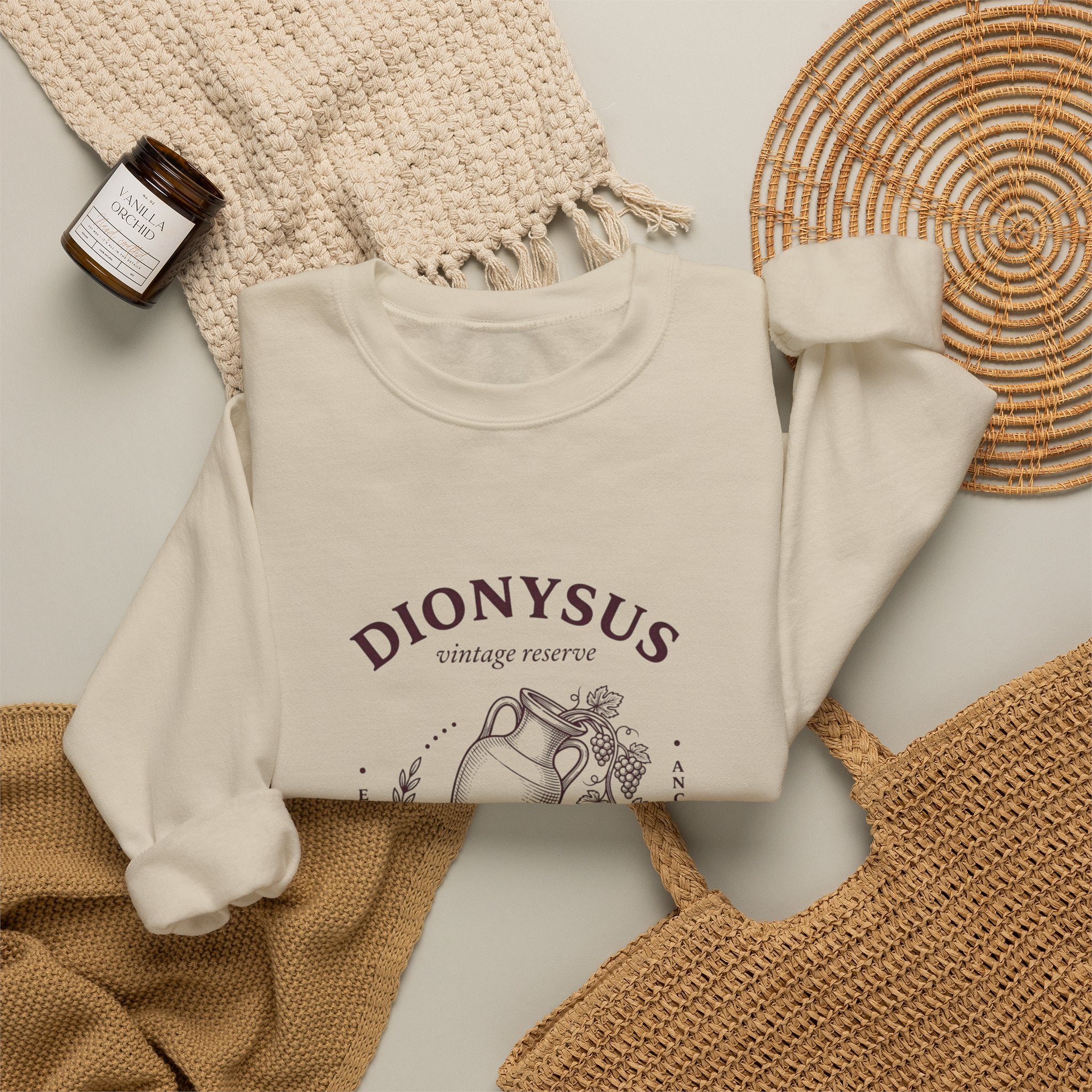 Dionysus Wine Society Crewneck Sweatshirt | Greek Mythology, Mythcore