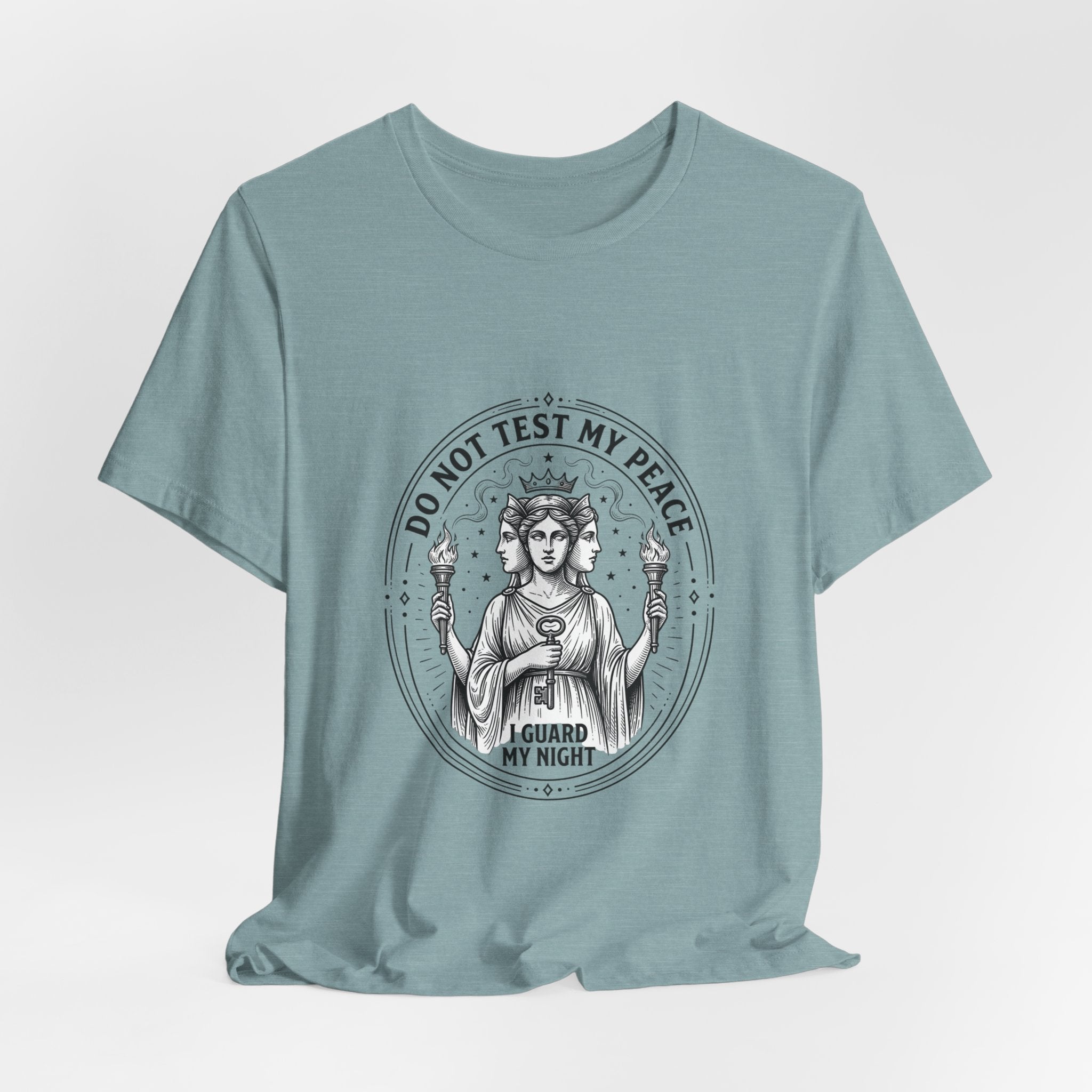 Do Not Test My Peace Guardian Illustration Tee | Greek Mythology, Mythcore