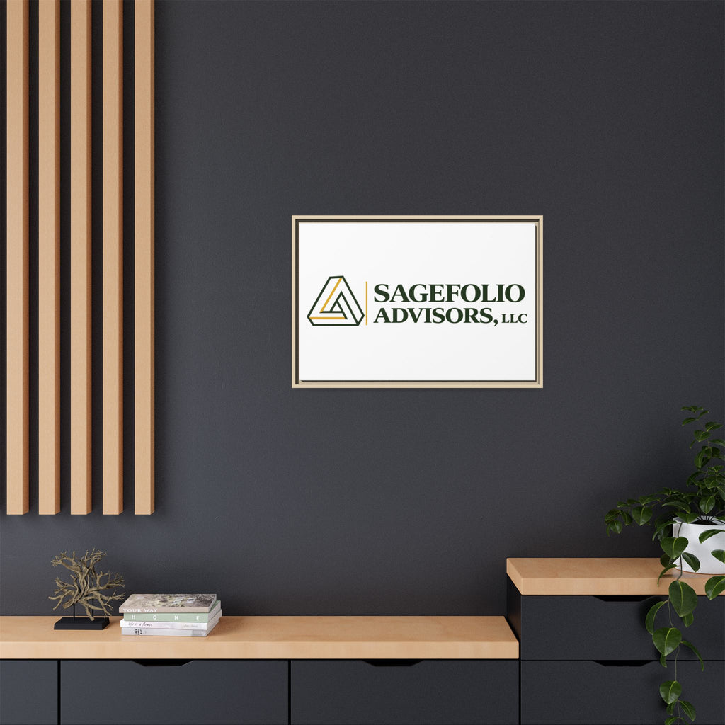 Framed Matte Canvas Wall Art — Sagefolio Advisors Logo
