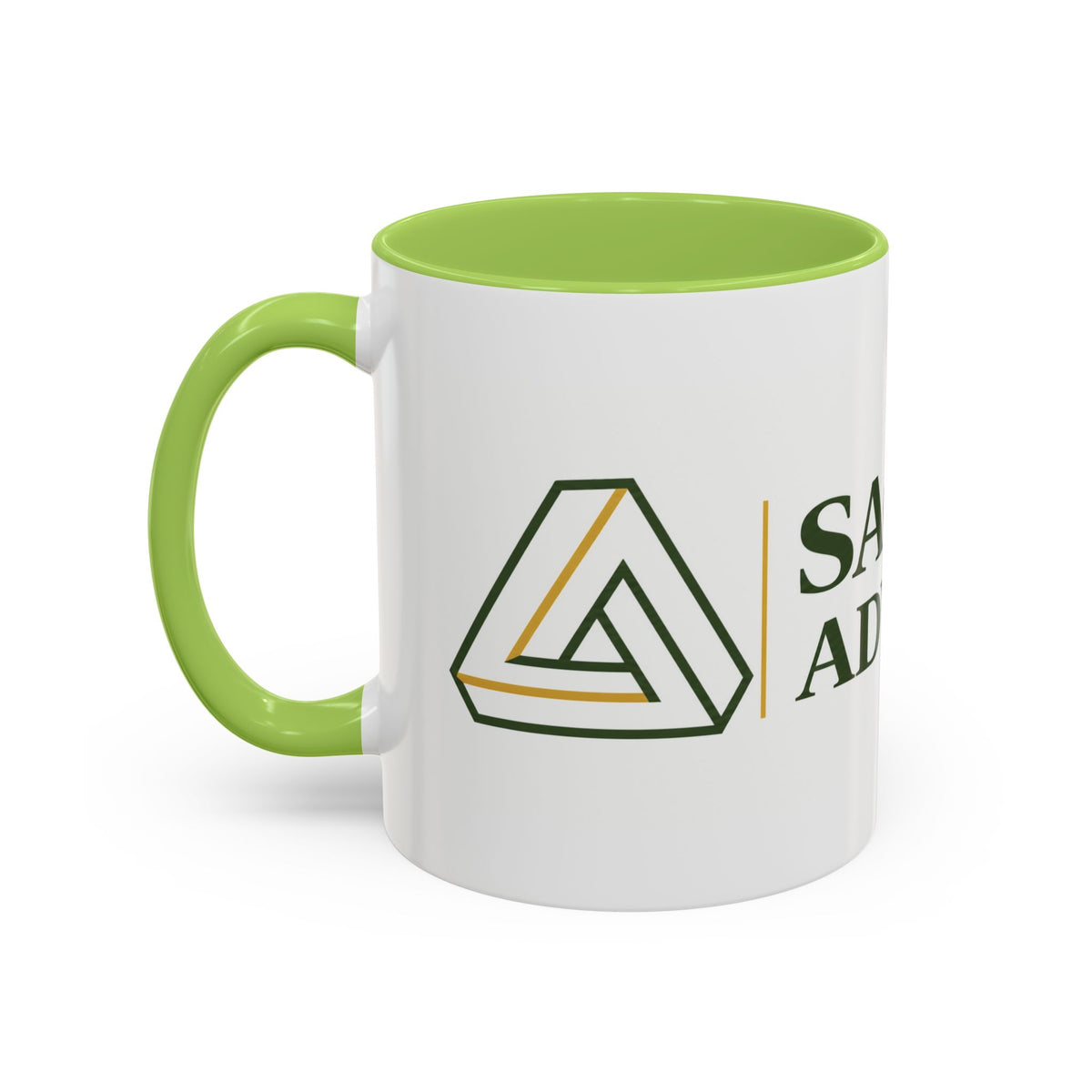 Sagefolio Advisors Logo Accent Coffee Mug — Branded Business Mug (11/15oz)