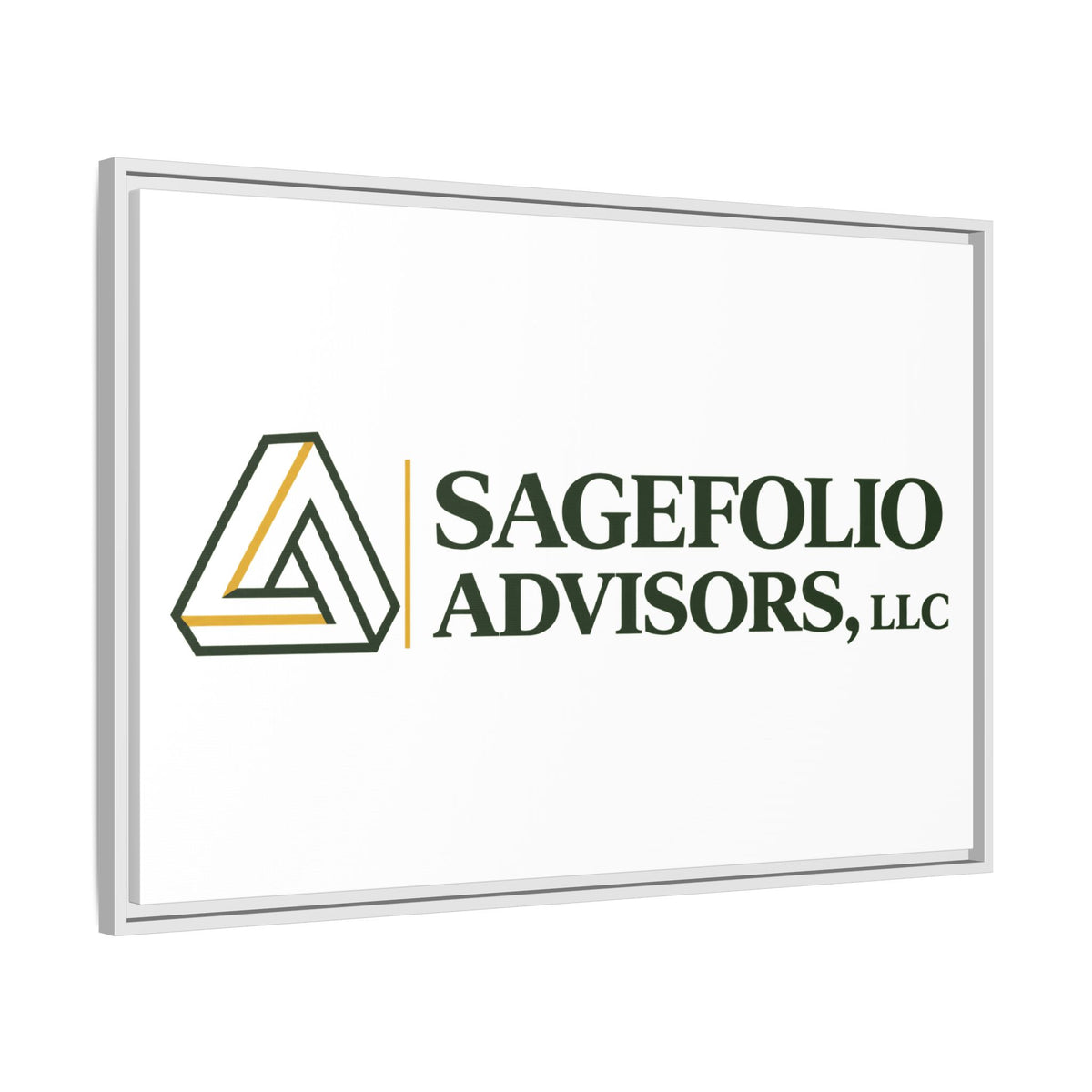Framed Matte Canvas Wall Art — Sagefolio Advisors Logo