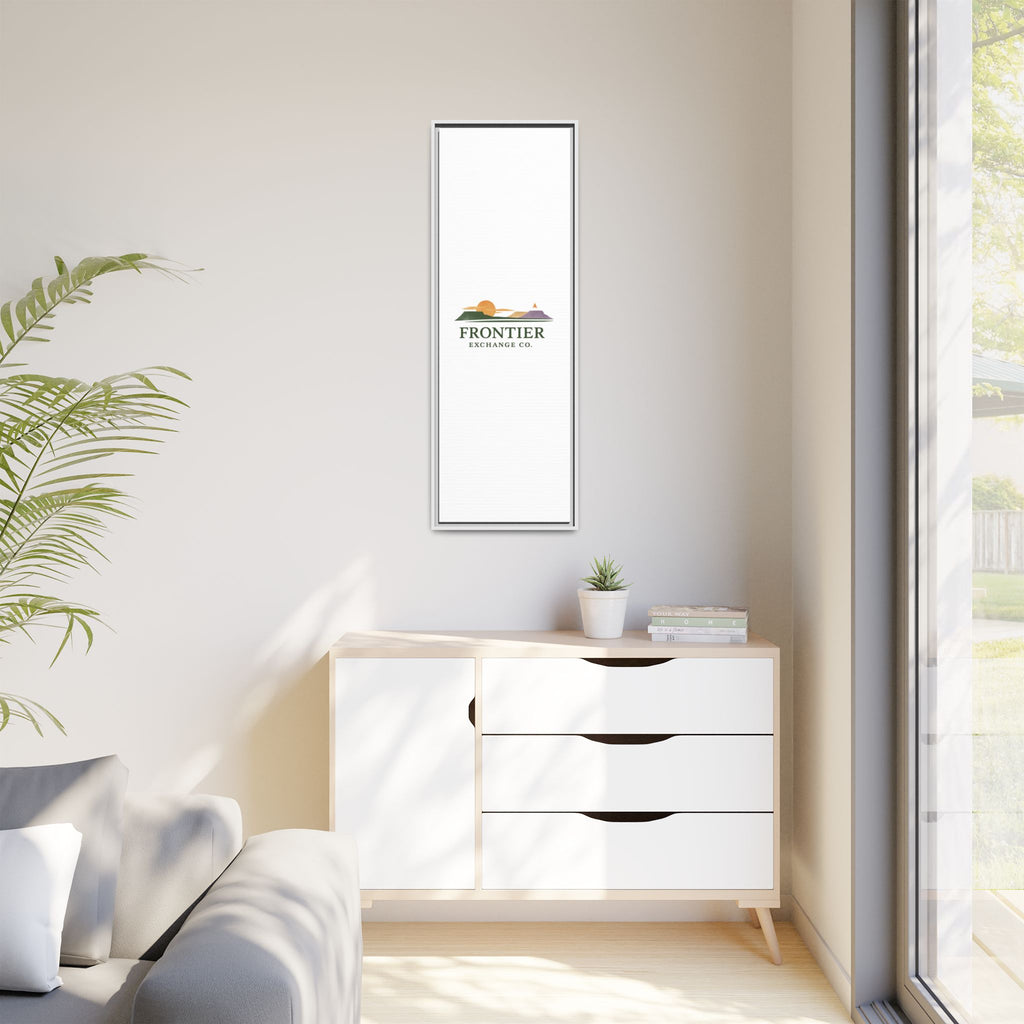 Framed Matte Canvas Print — Frontier Exchange Co. Logo