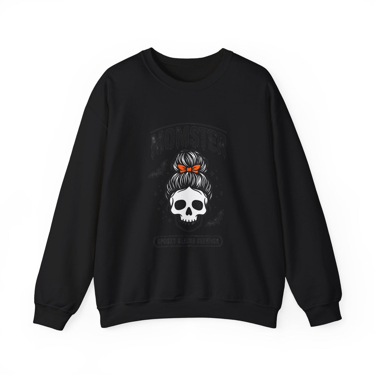 Momster Skull Mom Crewneck Sweatshirt | Halloween mom, bats, spooky season