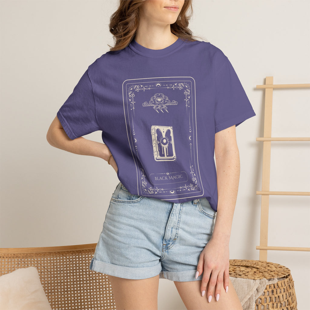 Tarot Bunny Illustration T-Shirt — 'Hold My Hand' Minimal Graphic Tee