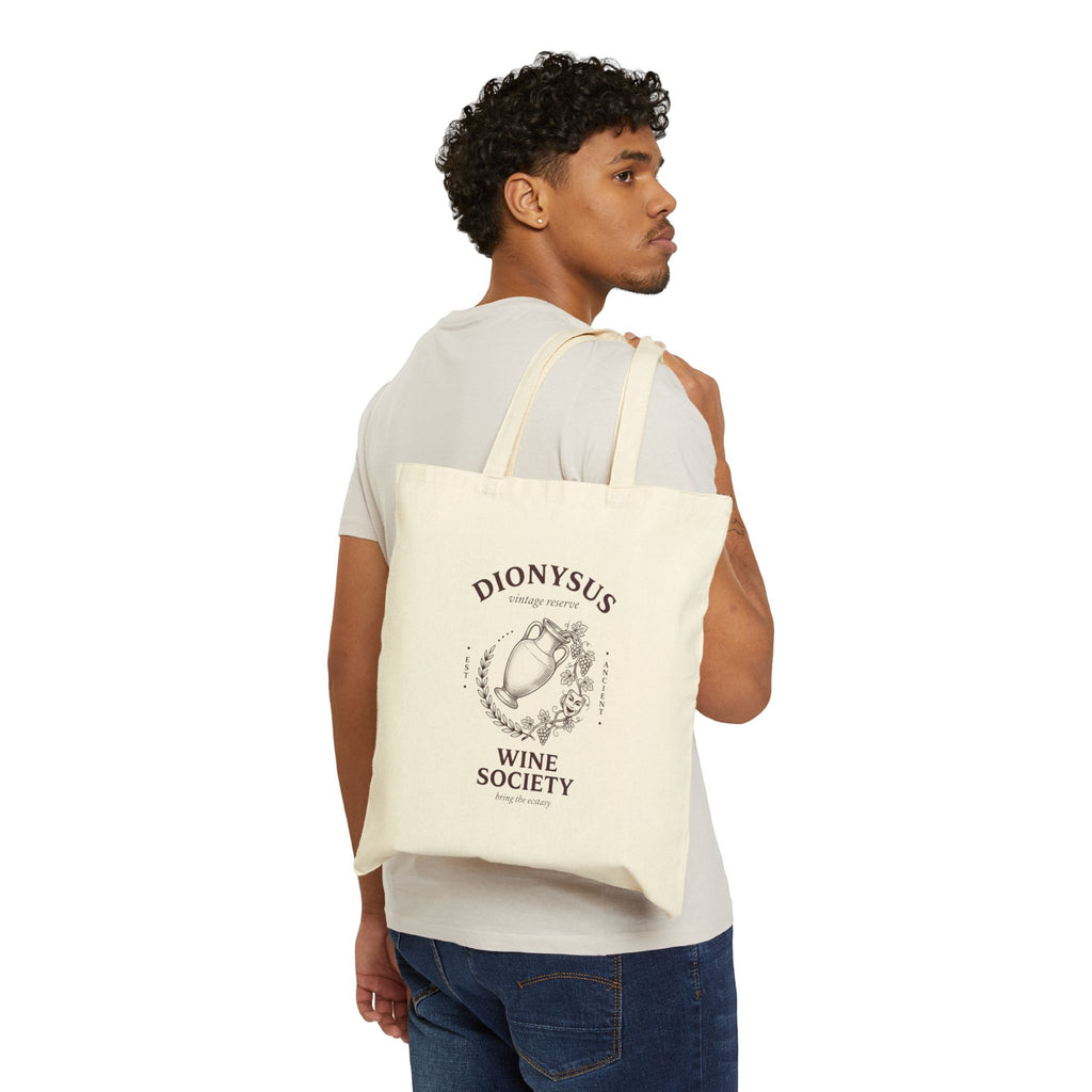 Dionysus Wine Society Tote | Greek Mythology Mythcore Classic Art Canvas