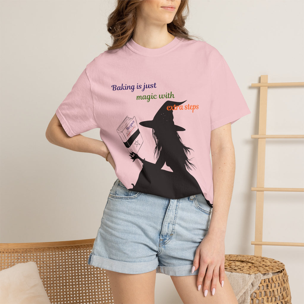 Witch Baker T-Shirt — "Baking is just magic with a step" Halloween Graphic Tee