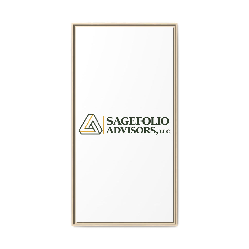 Framed Matte Canvas Wall Art — Sagefolio Advisors Logo