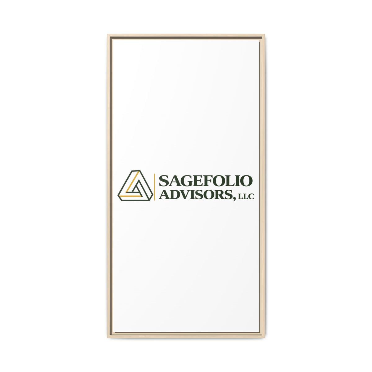 Framed Matte Canvas Wall Art — Sagefolio Advisors Logo