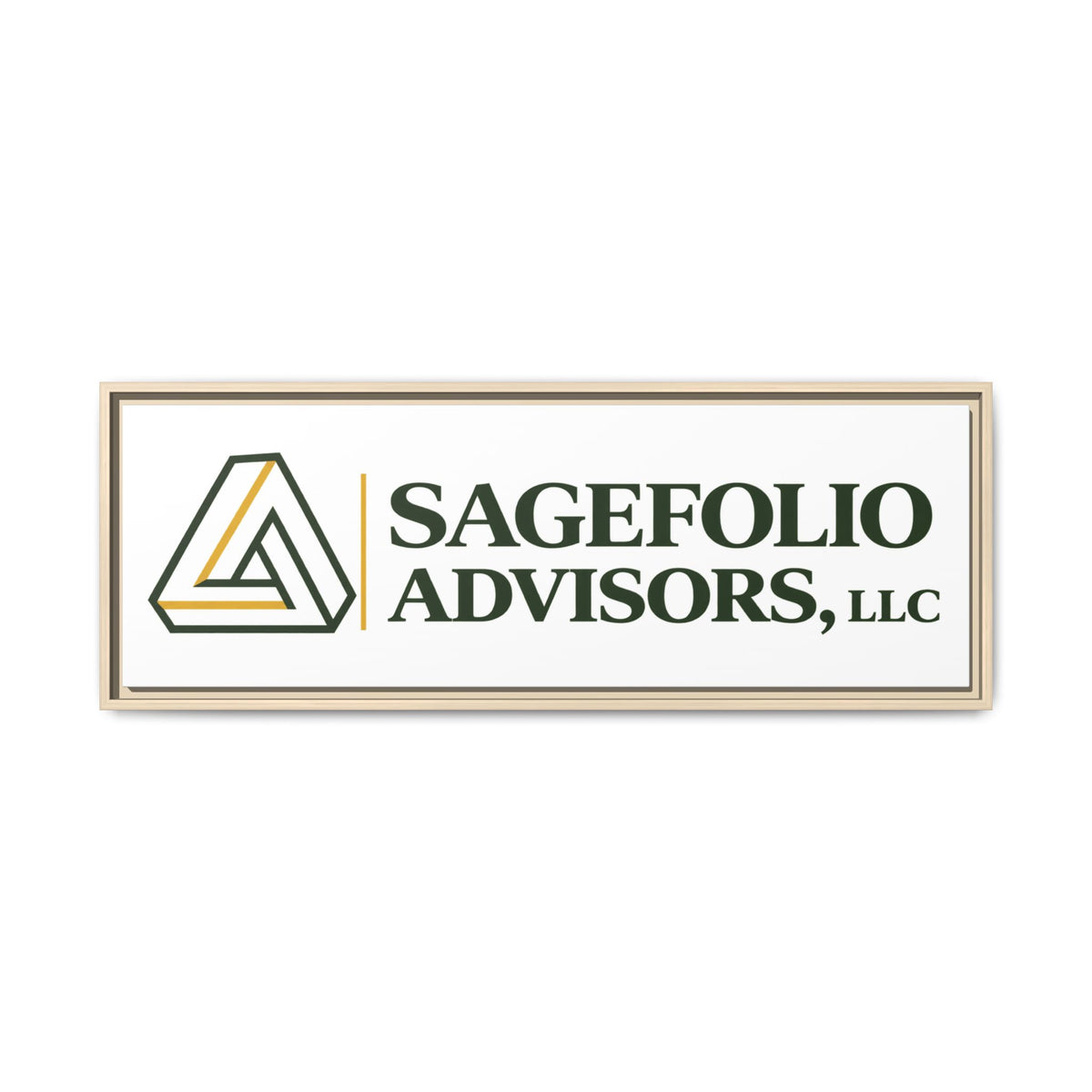 Framed Matte Canvas Wall Art — Sagefolio Advisors Logo