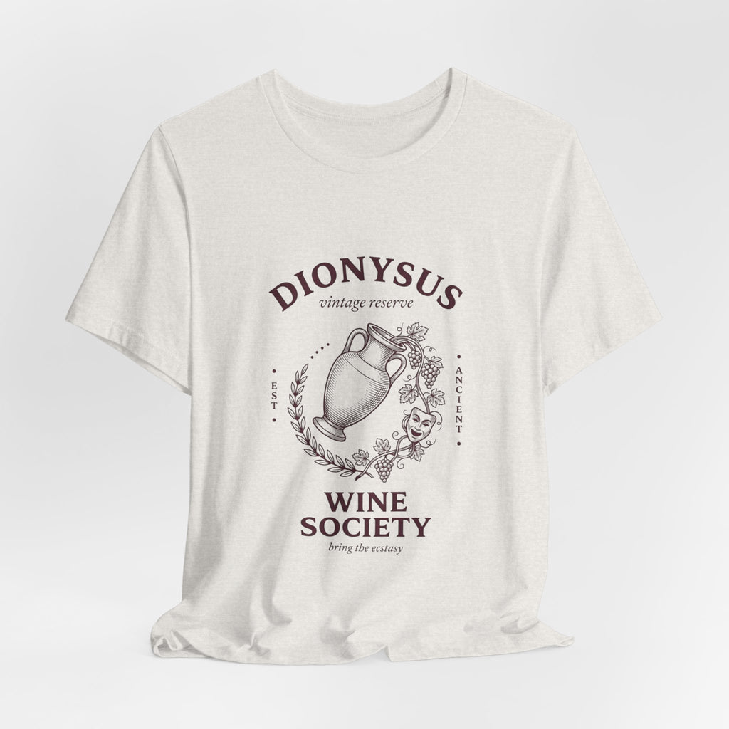 Dionysus Wine Society Tee | Greek Mythology, Mythcore Classic