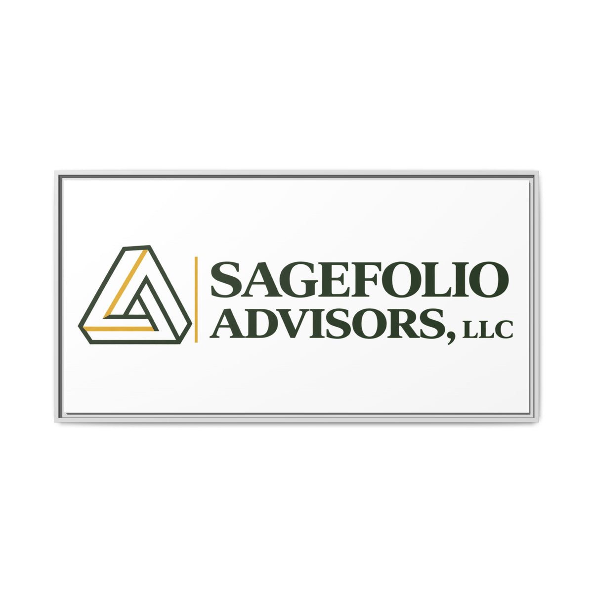Framed Matte Canvas Wall Art — Sagefolio Advisors Logo