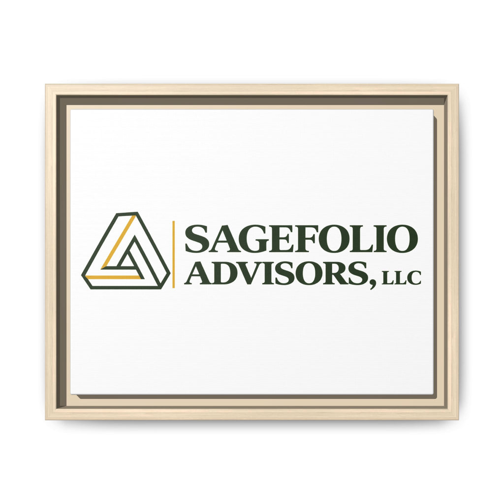 Framed Matte Canvas Wall Art — Sagefolio Advisors Logo