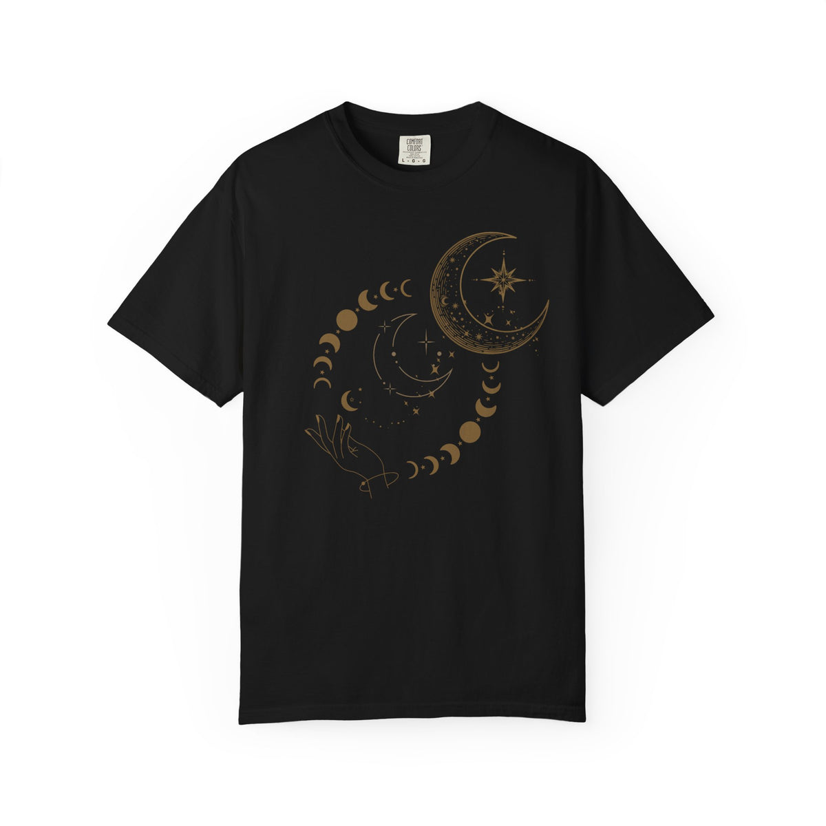Moon Phase T-Shirt — Celestial Crescent & Phases Graphic Tee