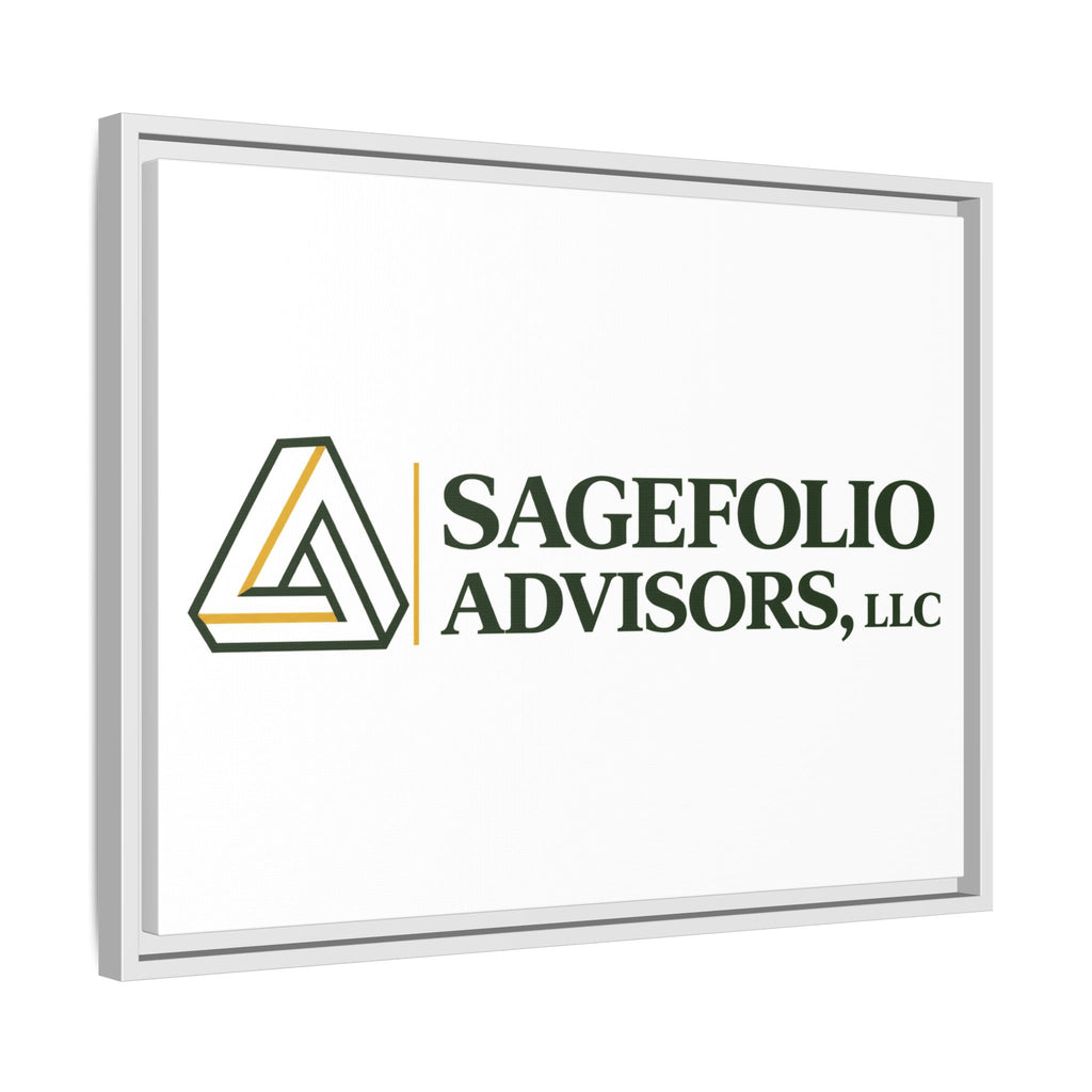 Framed Matte Canvas Wall Art — Sagefolio Advisors Logo