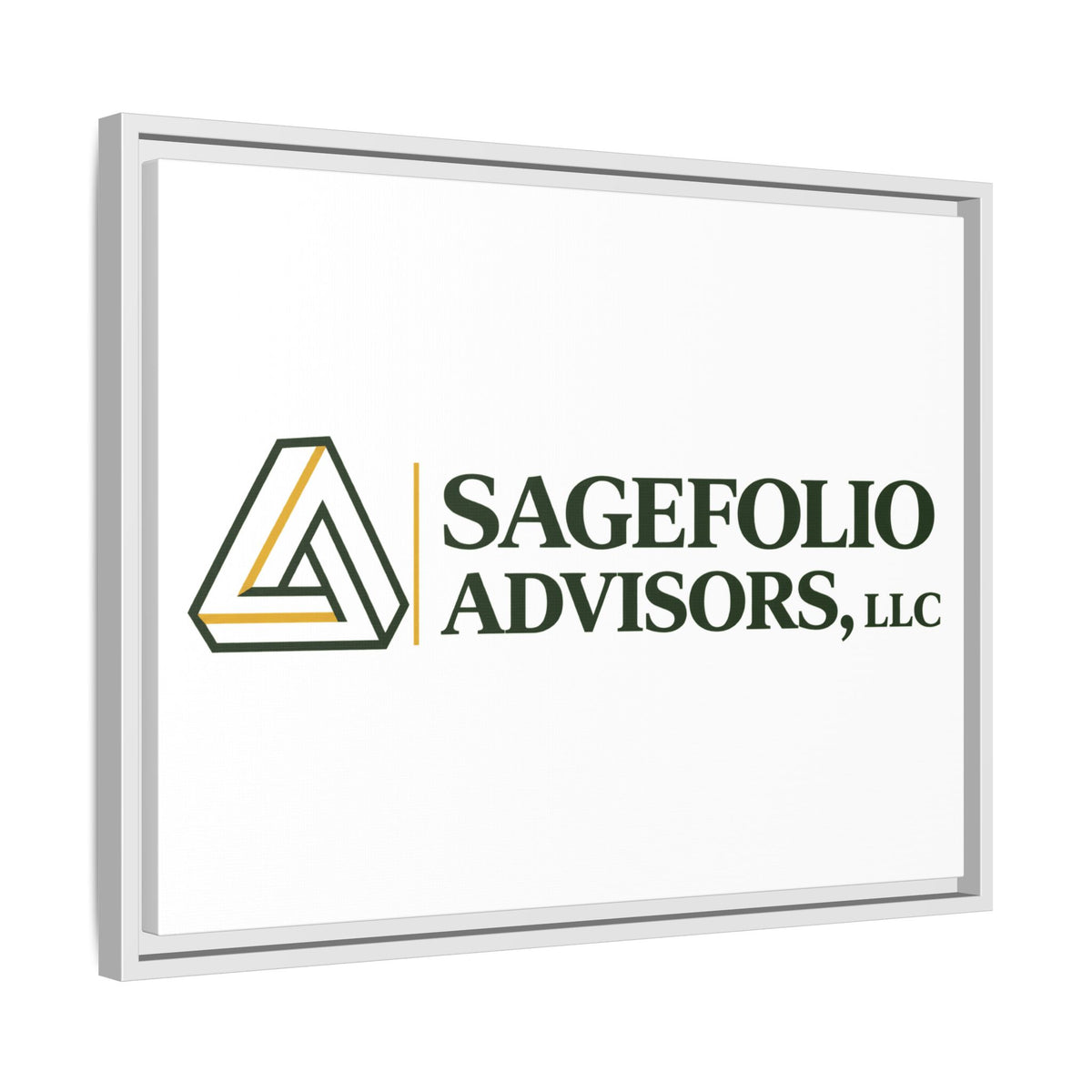Framed Matte Canvas Wall Art — Sagefolio Advisors Logo