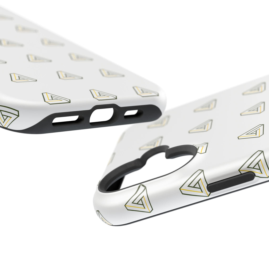 Magnetic Impact-Resistant Phone Case — Minimal Triangle Pattern