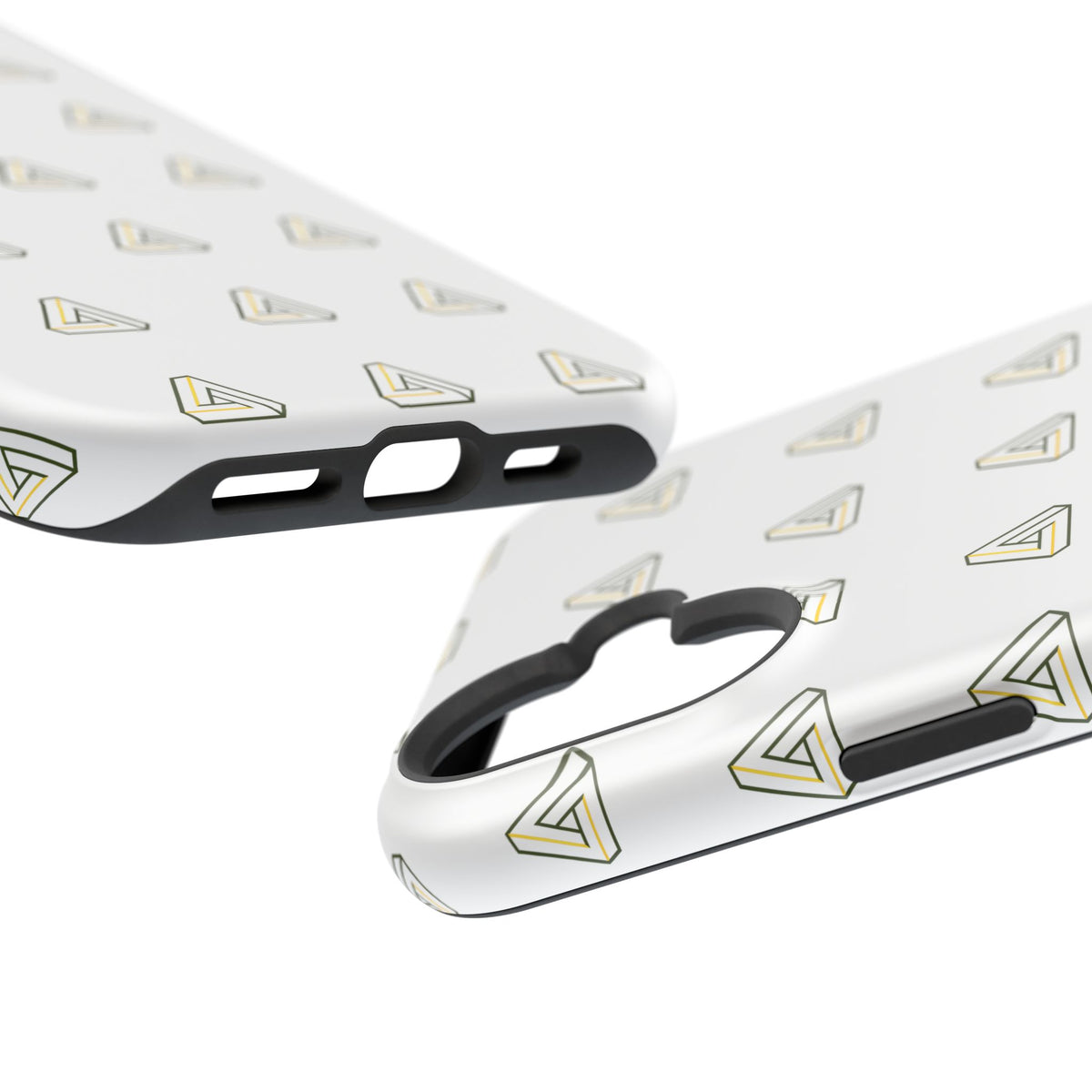 Magnetic Impact-Resistant Phone Case — Minimal Triangle Pattern