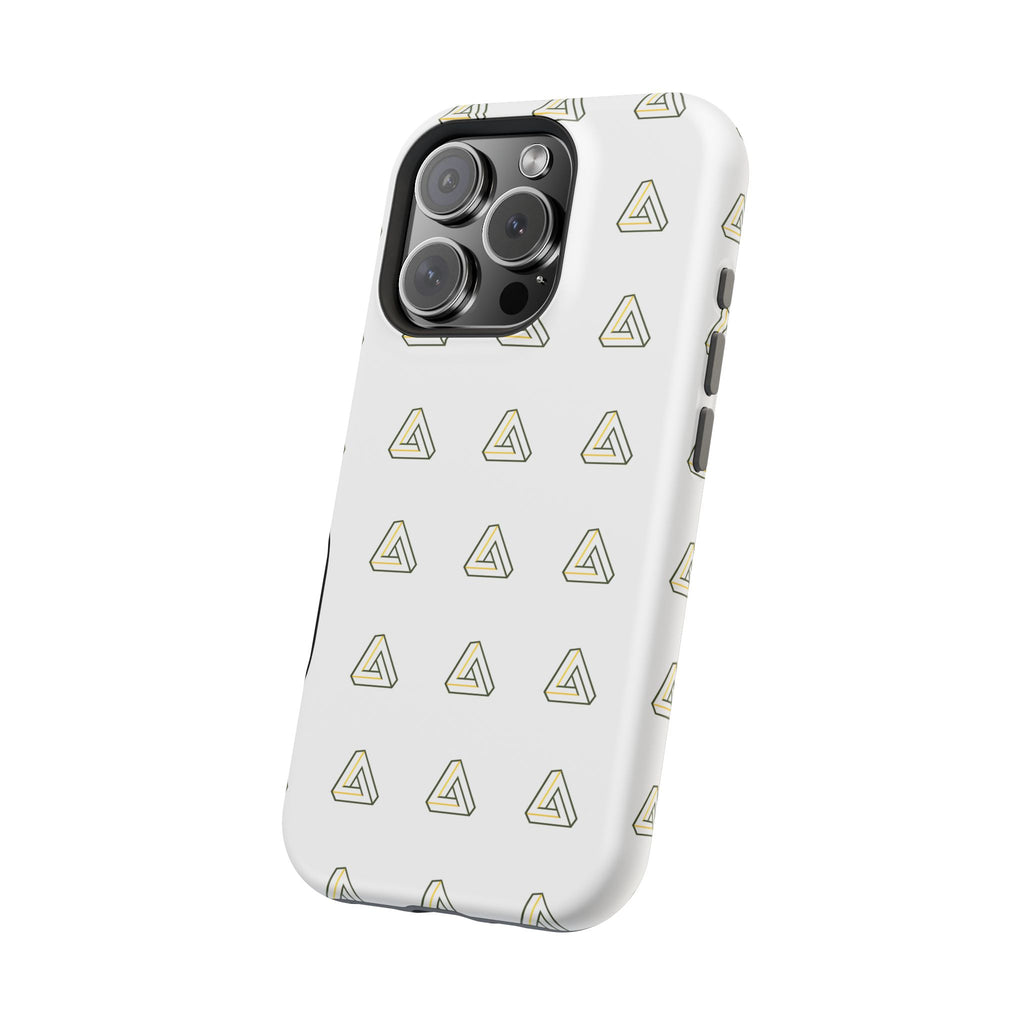 Magnetic Impact-Resistant Phone Case — Minimal Triangle Pattern