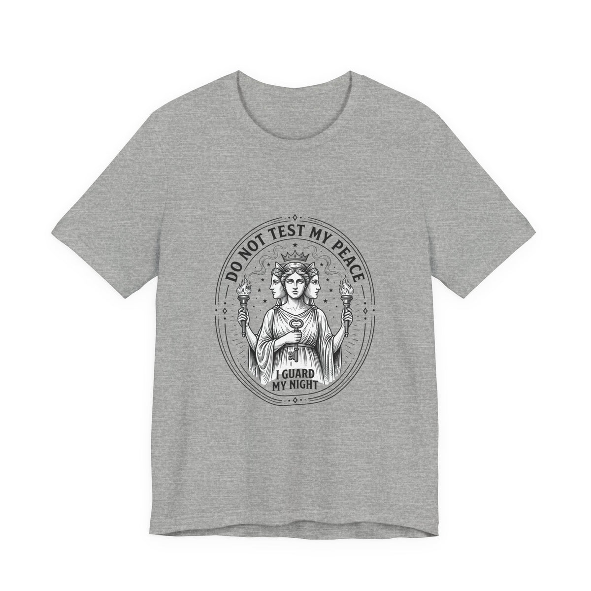 Do Not Test My Peace Guardian Illustration Tee | Greek Mythology, Mythcore