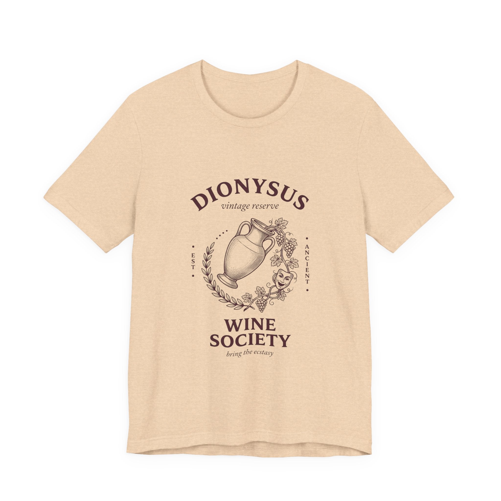 Dionysus Wine Society Tee | Greek Mythology, Mythcore Classic