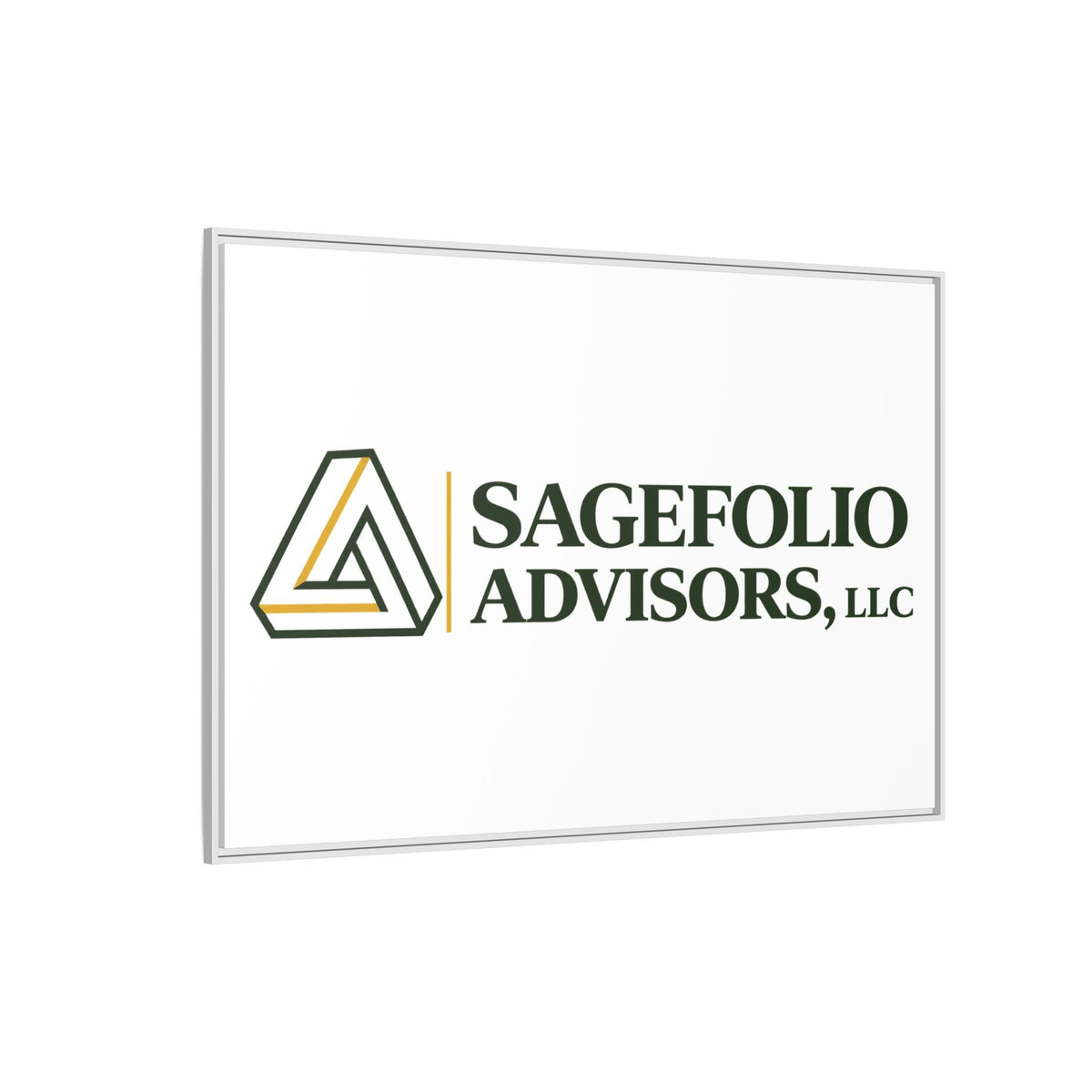Framed Matte Canvas Wall Art — Sagefolio Advisors Logo