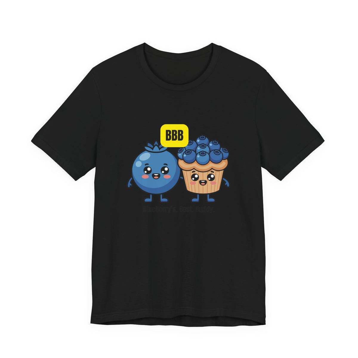 Blueberry Best Buddy Tee — Cute Blueberry & Muffin Graphic T‑Shirt