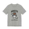 Momster Skull Mom Tee | Halloween Momster Shirt, Bat & Retro Spooky Lettering