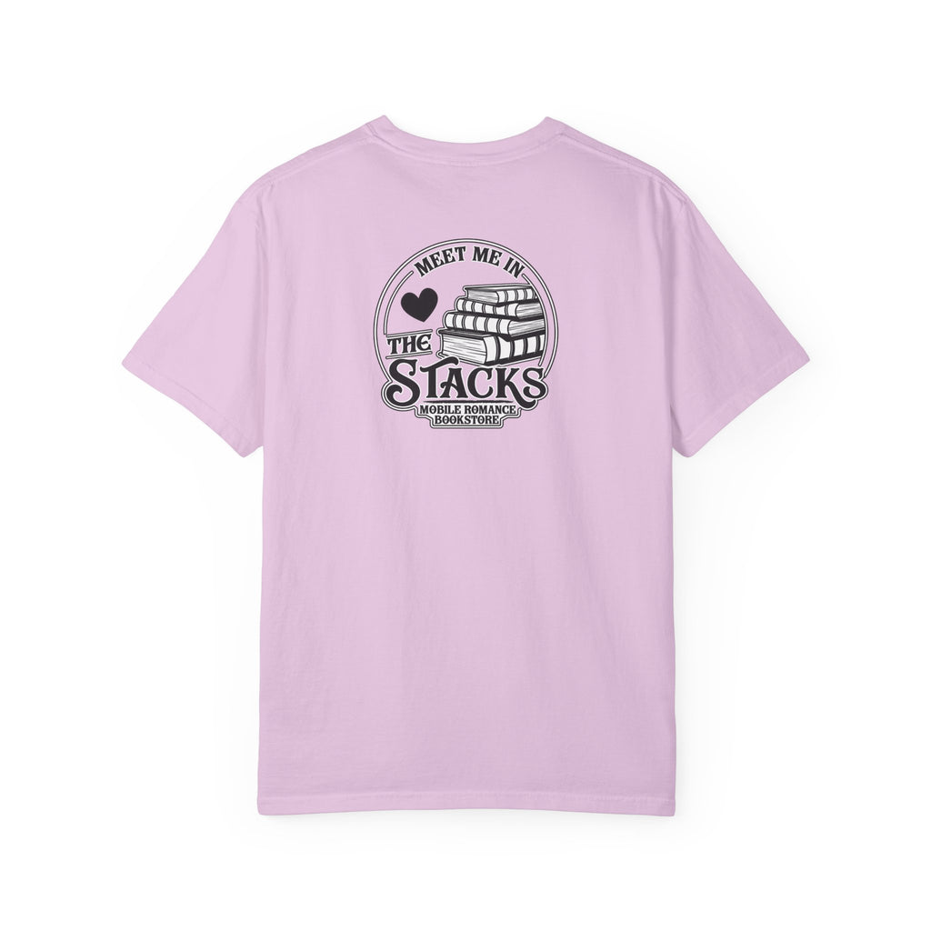 Book Lover T-Shirt — “Meet Me in the Stacks” Library Graphic Tee