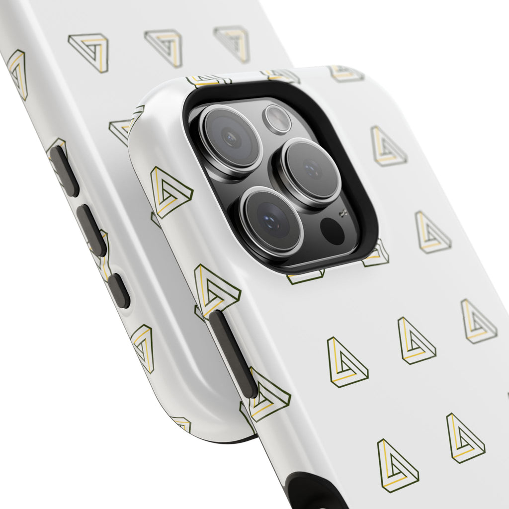 Magnetic Impact-Resistant Phone Case — Minimal Triangle Pattern