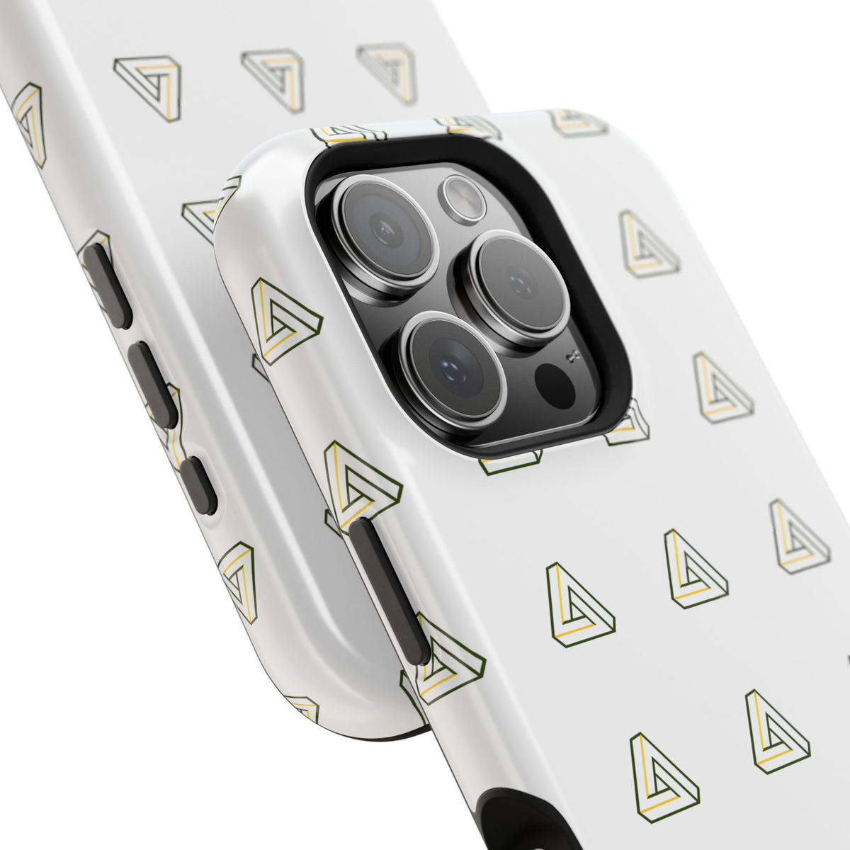 Magnetic Impact-Resistant Phone Case — Minimal Triangle Pattern